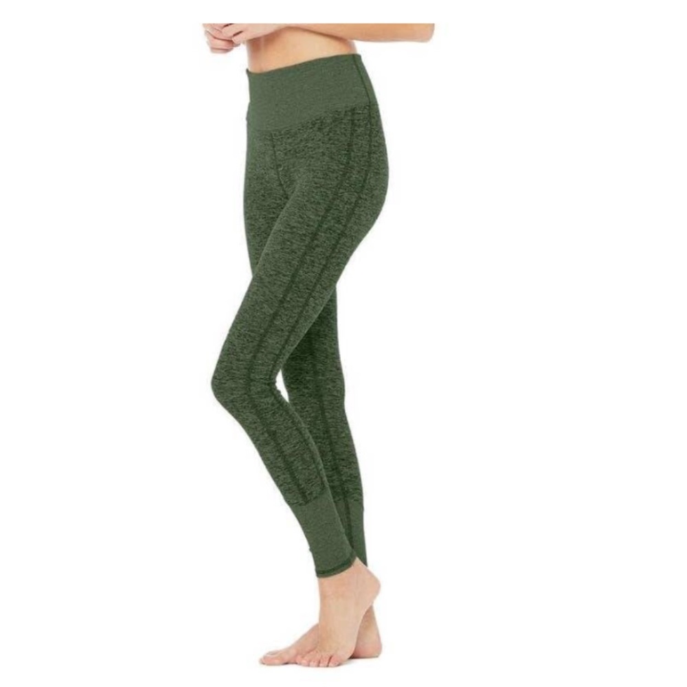 ALO High Waist Alosoft Lounge Legging - Hunter Green